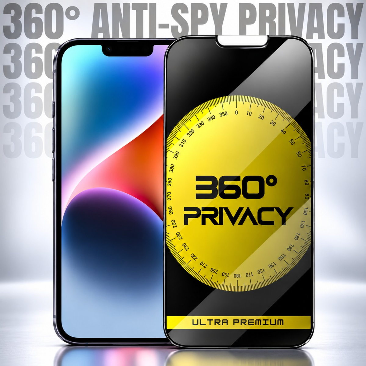 Anty-spy 360° Privacy Tempered Glass for iPhone 12 Pro Max