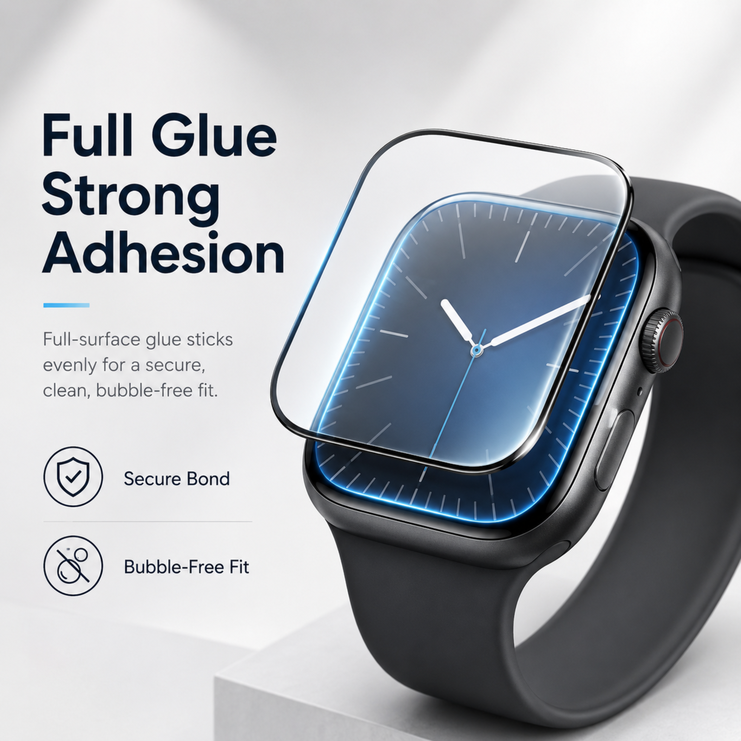 Apple Watch Invisible Edge Glass Protector for 45MM