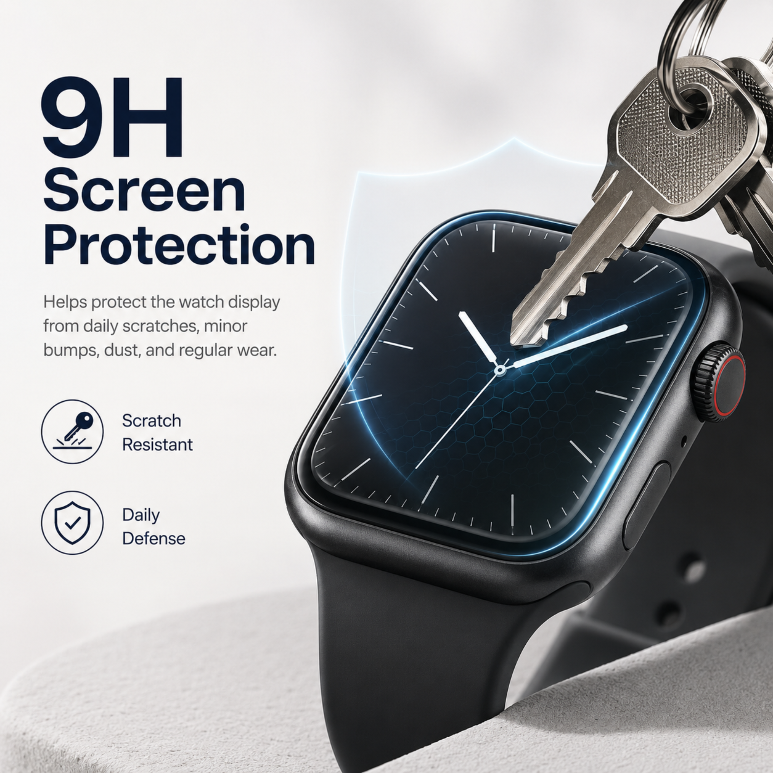 Apple Watch Invisible Edge Glass Protector for 41MM