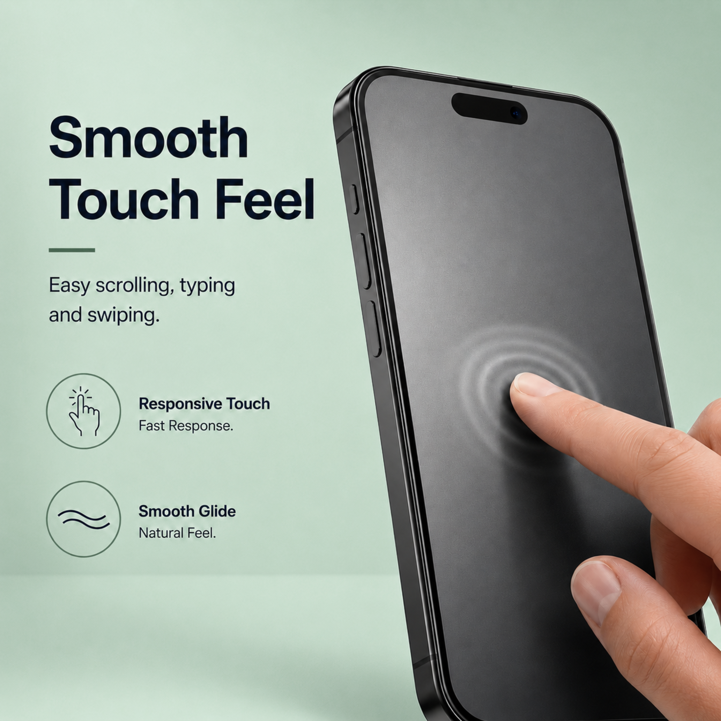 Matte Privacy Tempered Glass Screen Protector For Vivo Y02A