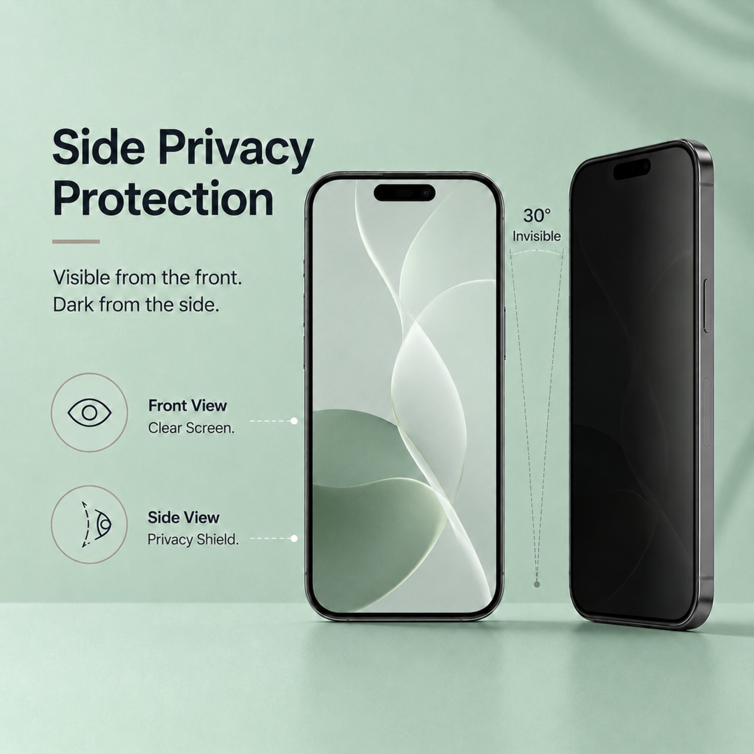 Matte Privacy Tempered Glass Screen Protector For Vivo T1 5G