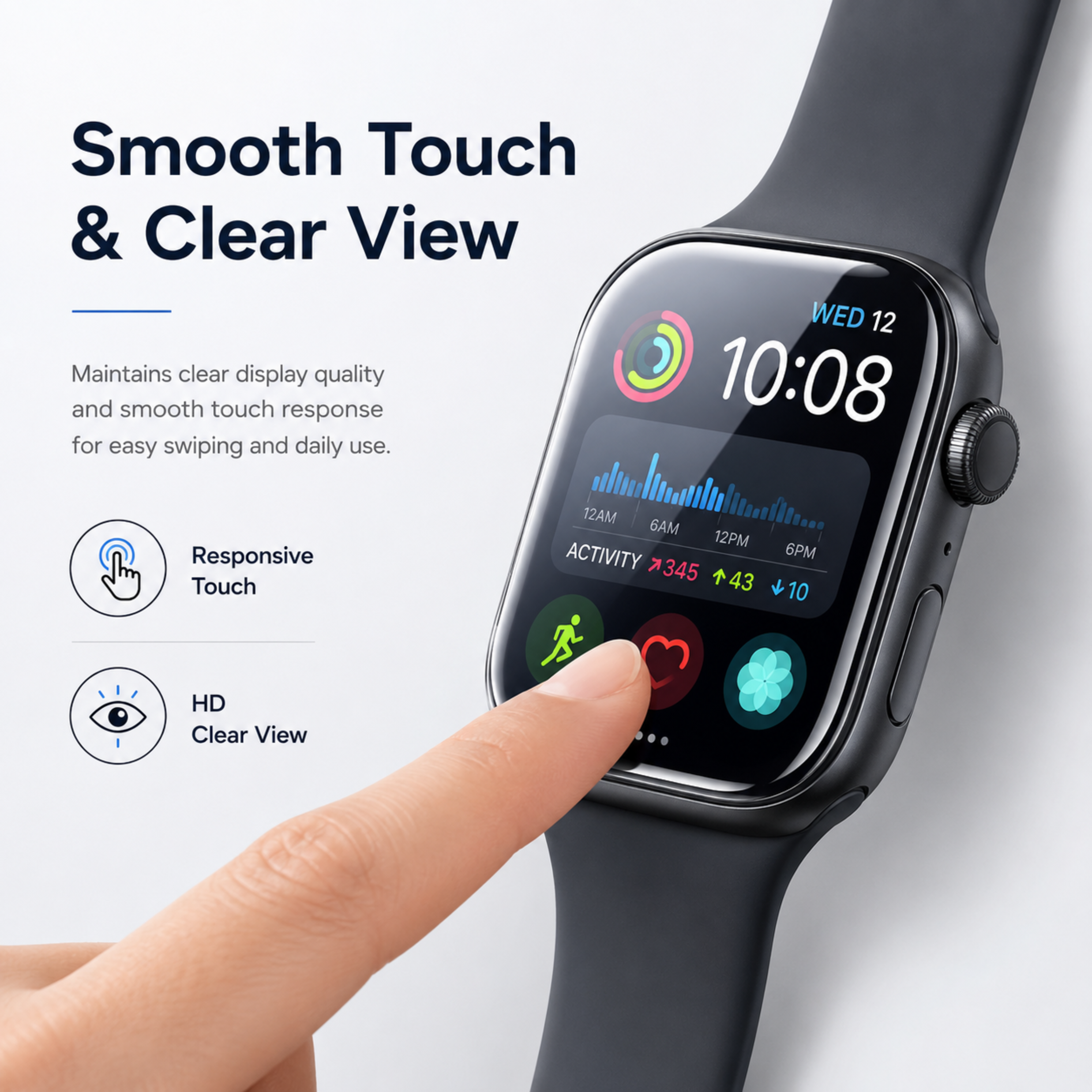 Apple Watch Invisible Edge Glass Protector for 40MM