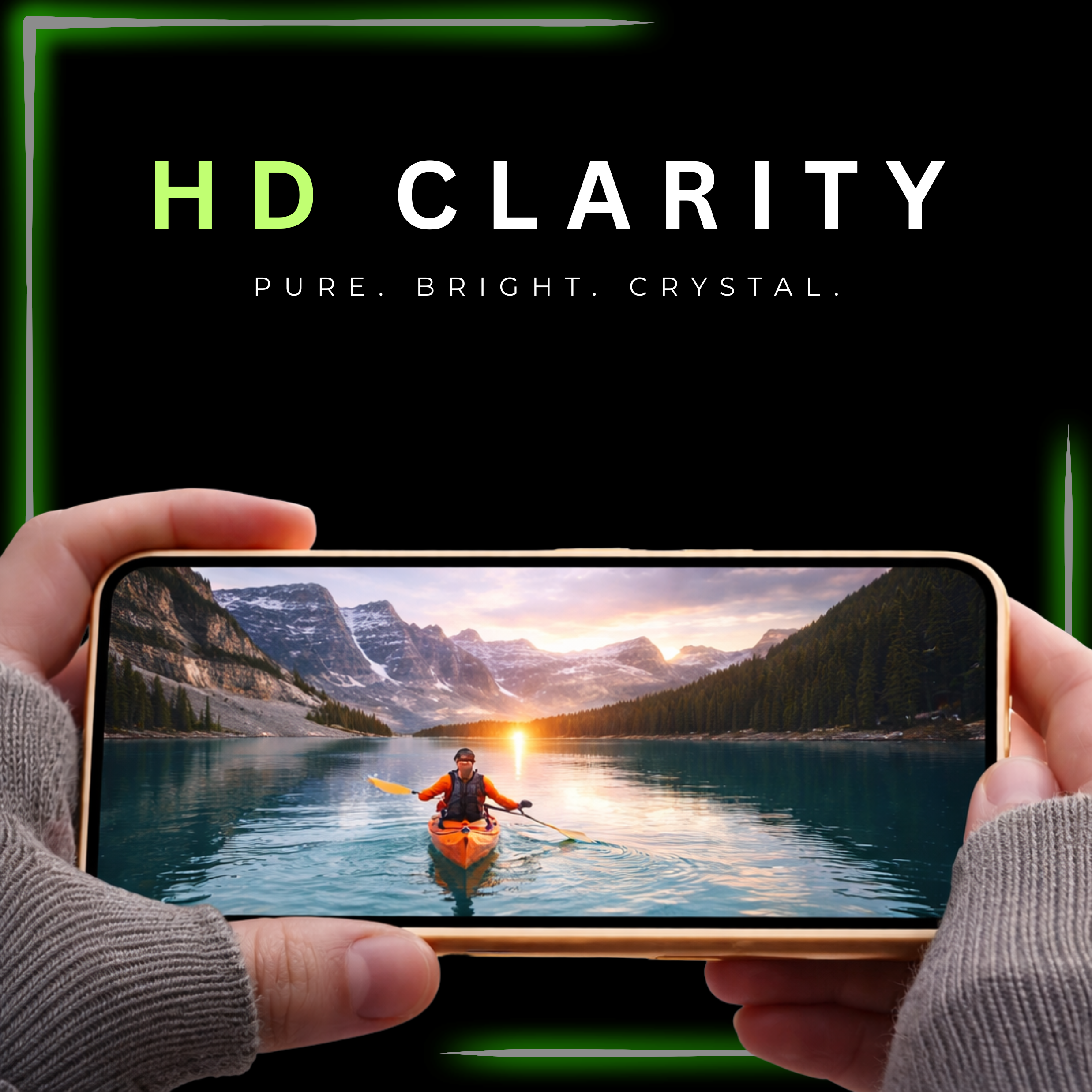ClearFit HD Tempered Glass Screen Protector for  Iphone 16 Pro Max