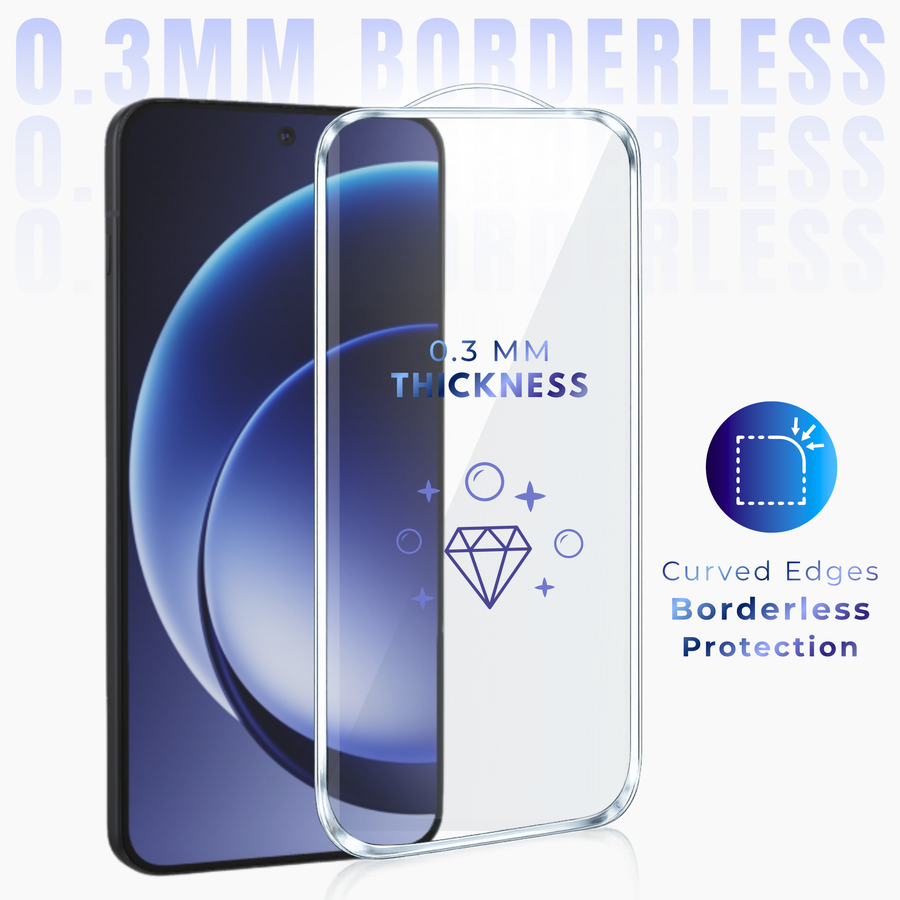Premium Borderless Tempered Glass For OnePlus NORD 5