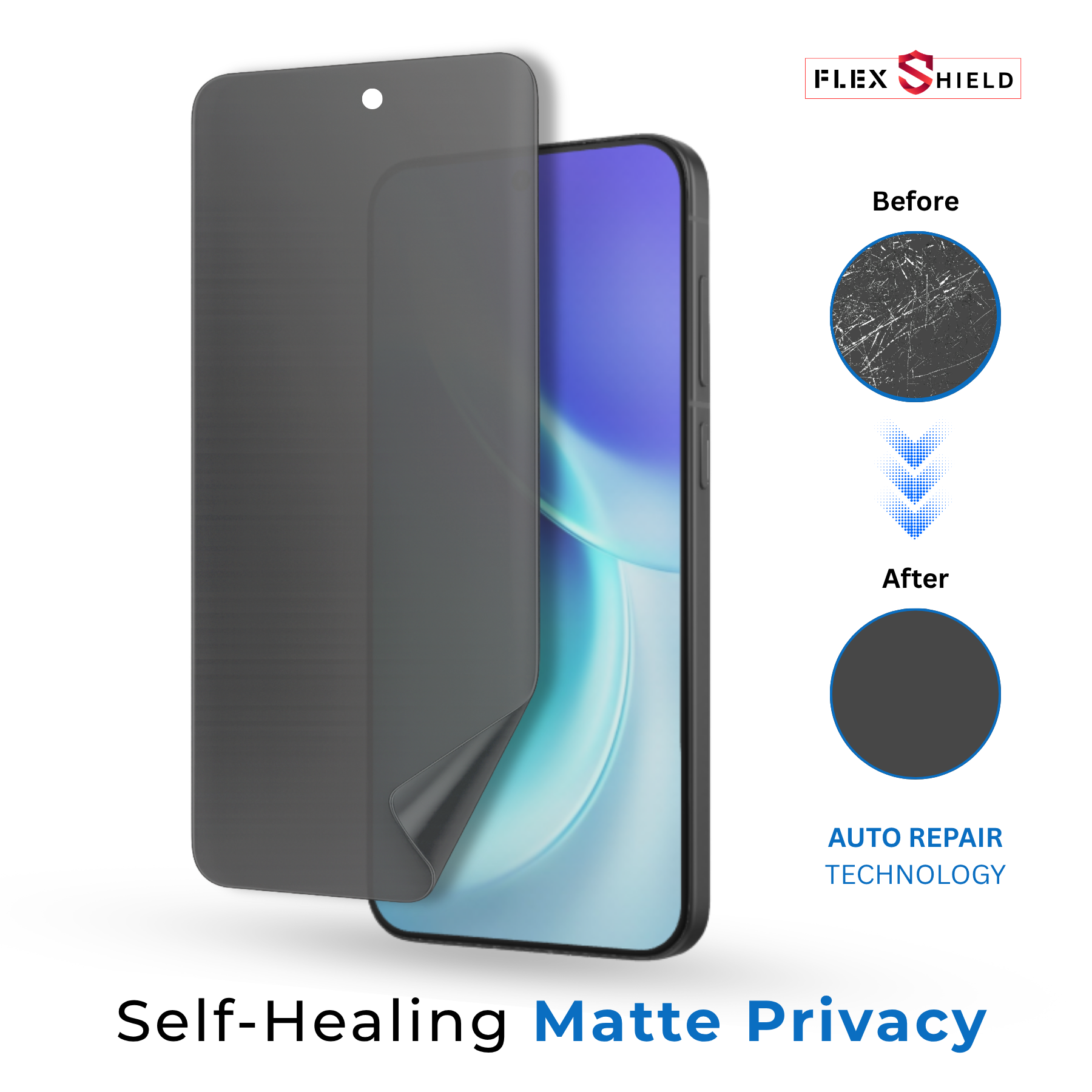 Flexshield Self Healing Privacy Screen Protector With Korean Glue for Oppo Reno 16