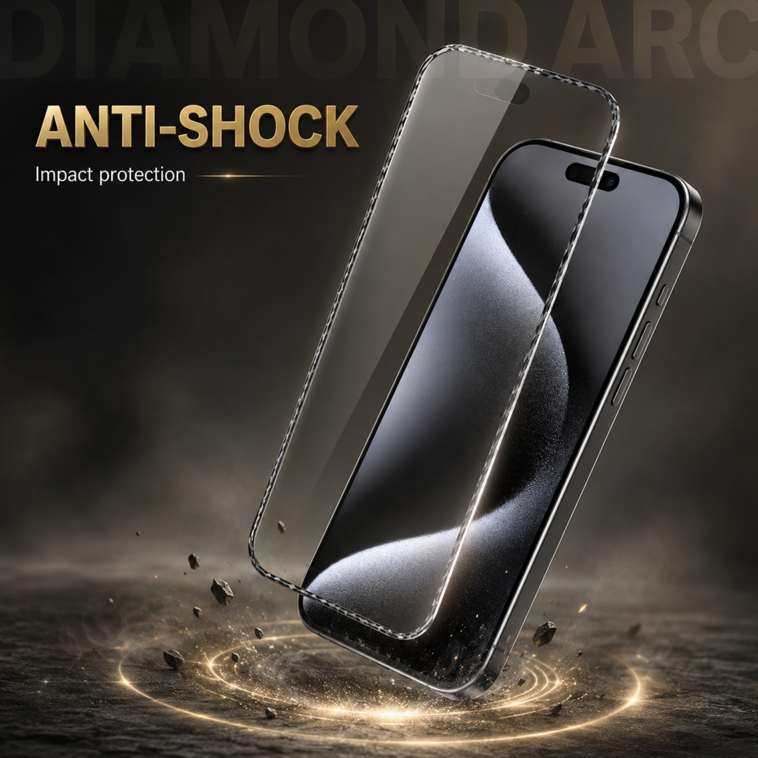 Diamond-Cut Edge Tempered Glass for Apple iPhone 16 Pro