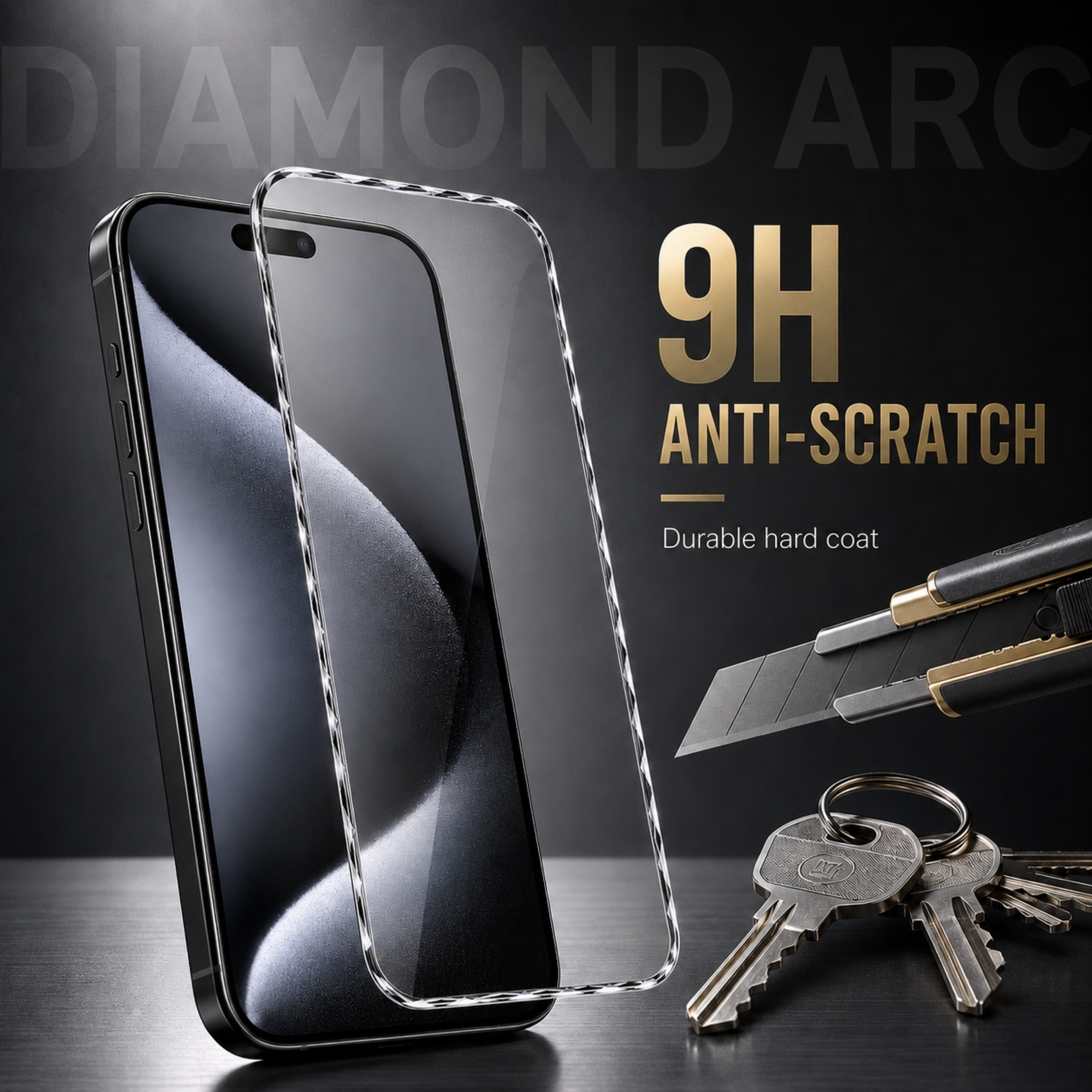 Diamond-Cut Edge Tempered Glass for Motorola Moto Edge 70 Max