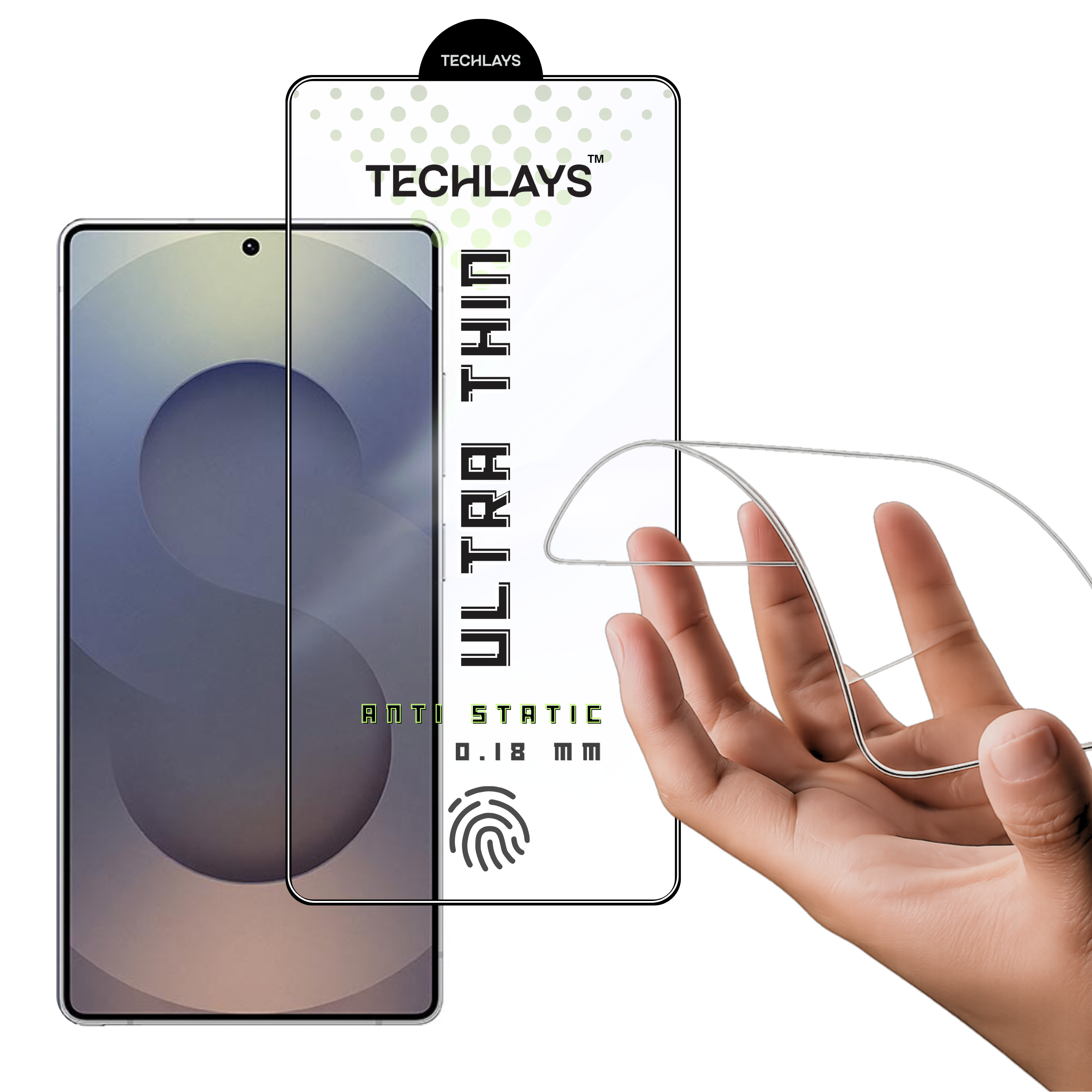 0.18mm Slim Tempered Glass Screen Protector for Samsung S25 Ultra