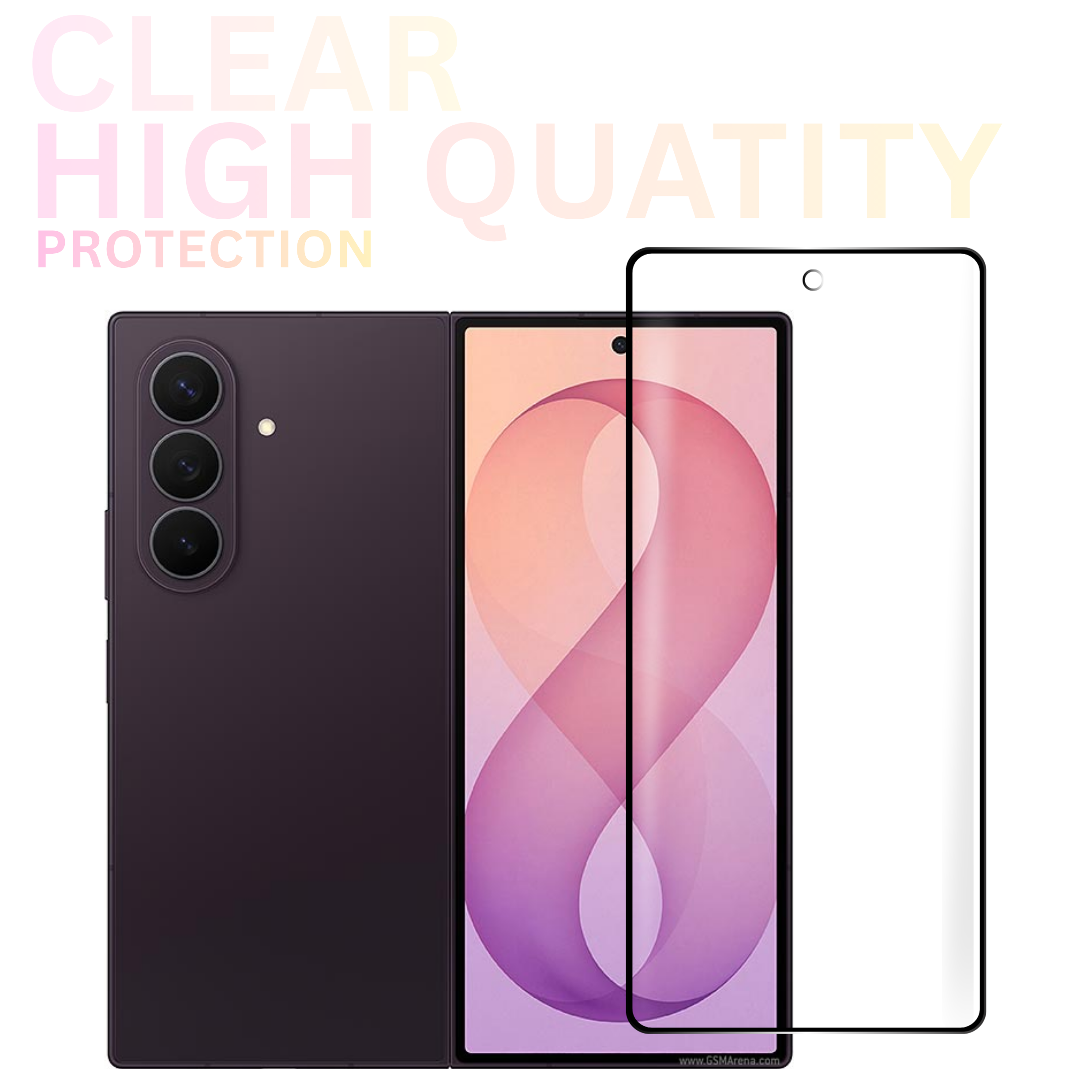 Premium Tempered Glass For Samsung Galaxy Z Fold 8 Ultra