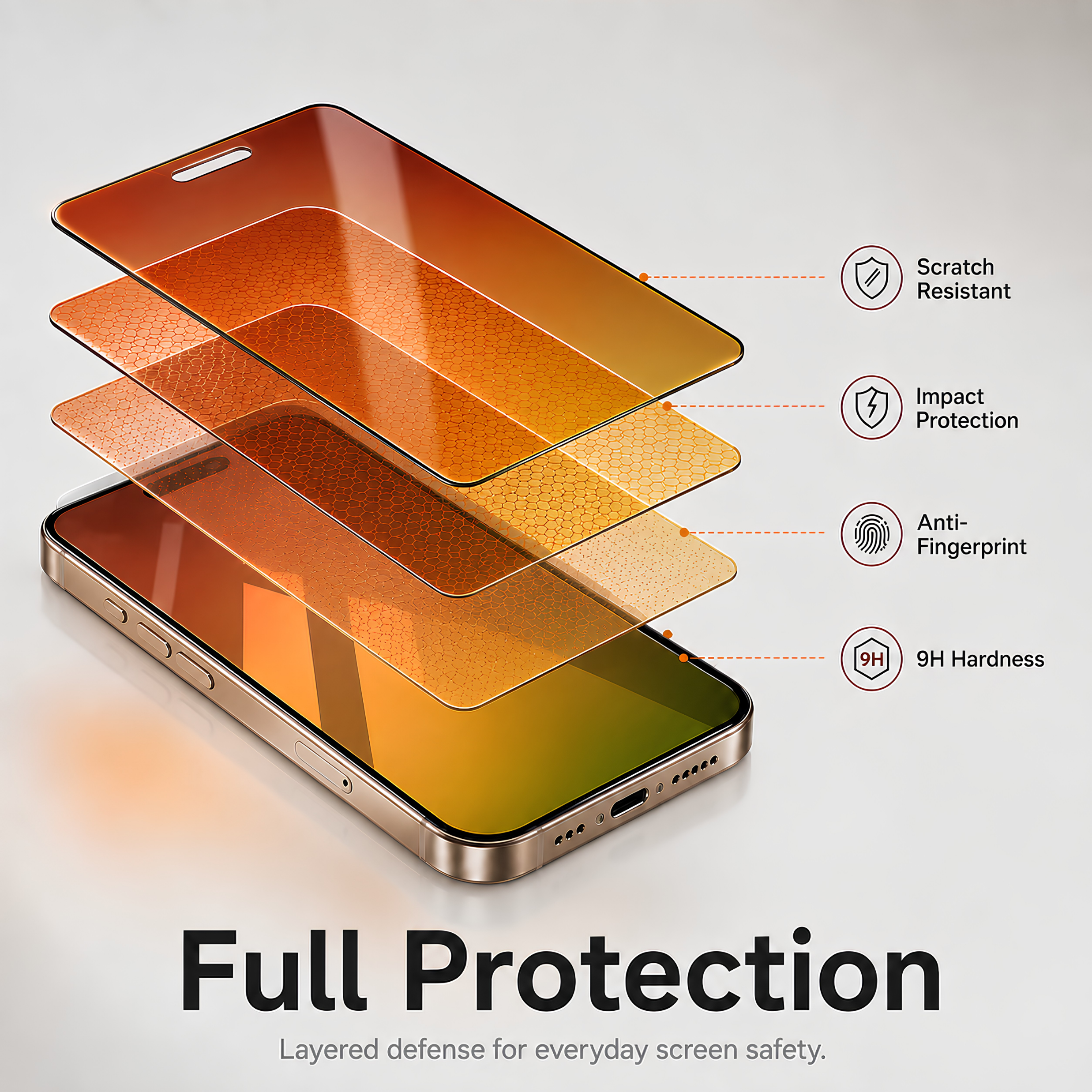 ColorShield Rainbow Privacy Tempered Glass For Apple iPhone 17 Air