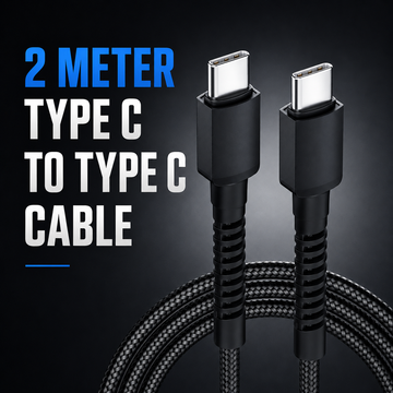 2 Meter Fast Charging & Data Sync Braided Cable