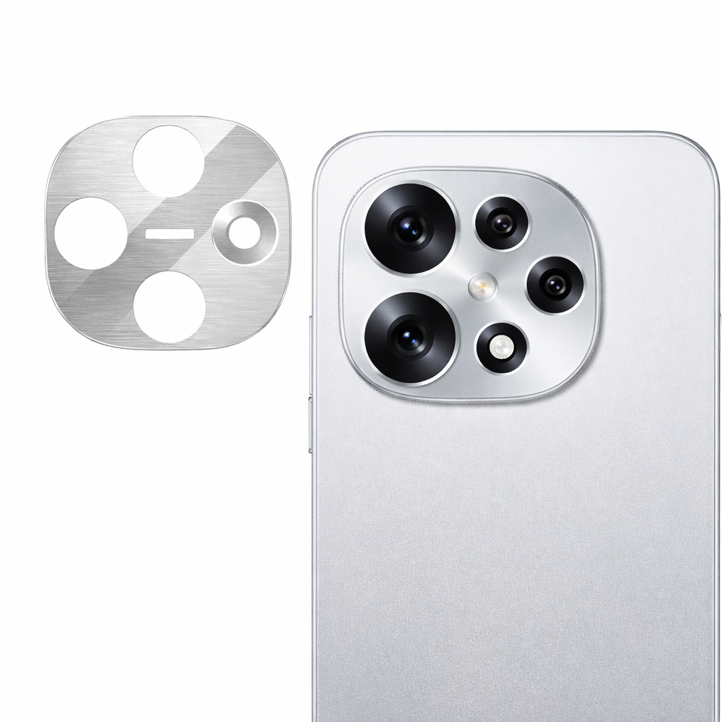 Oppo F31 Pro Camera Lens Protector | 9H Tempered Glass with Premium Metal Ring | HD Clear Invisible Fit | Scratch Resistant