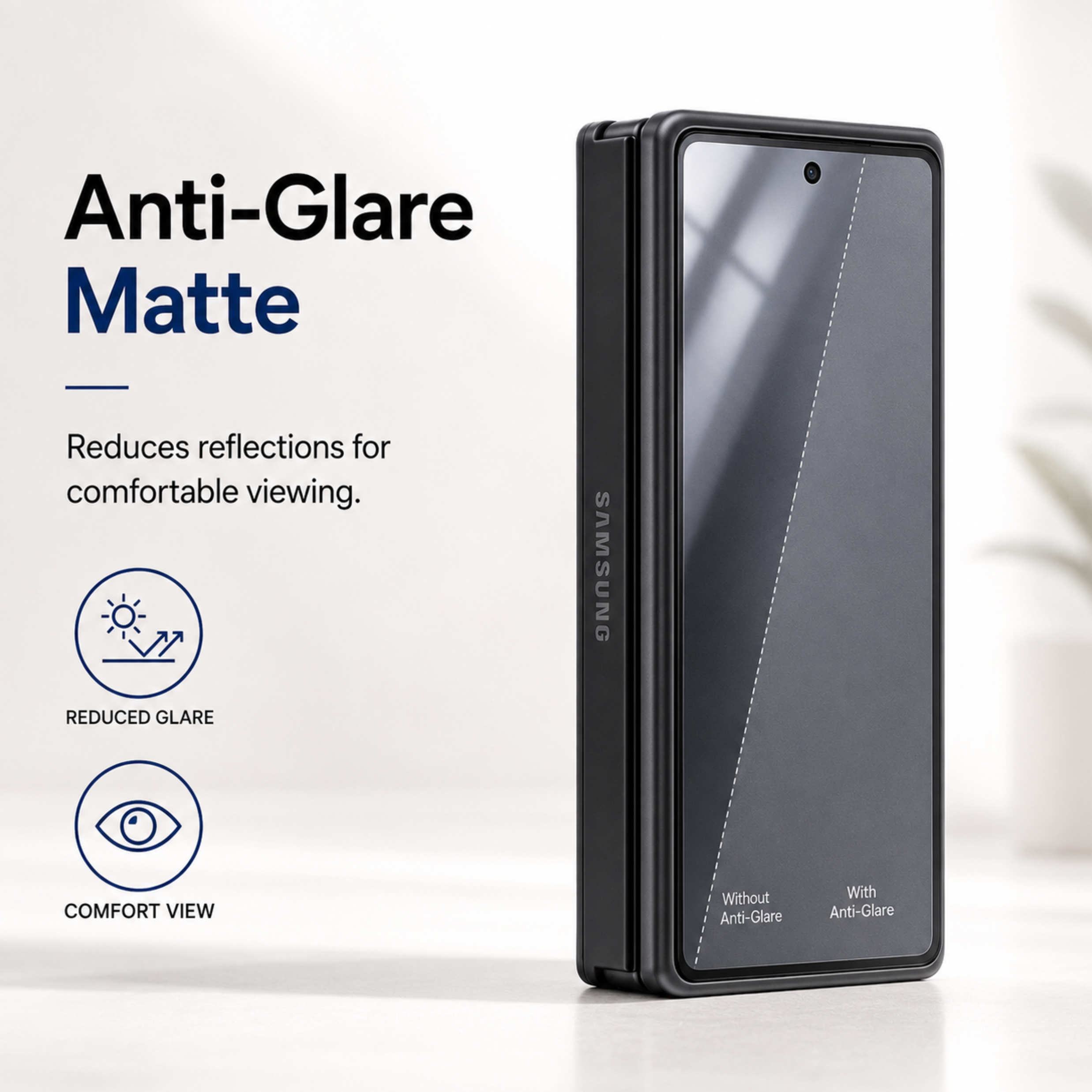 Edge Matte Tempered Glass For Samsung Galaxy Z Fold 6
