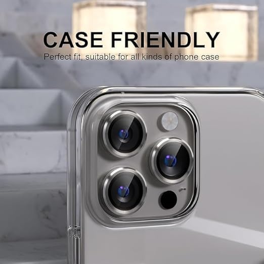 Premium Camera Metal Ring Lens Protector For iPhone 16 Pro