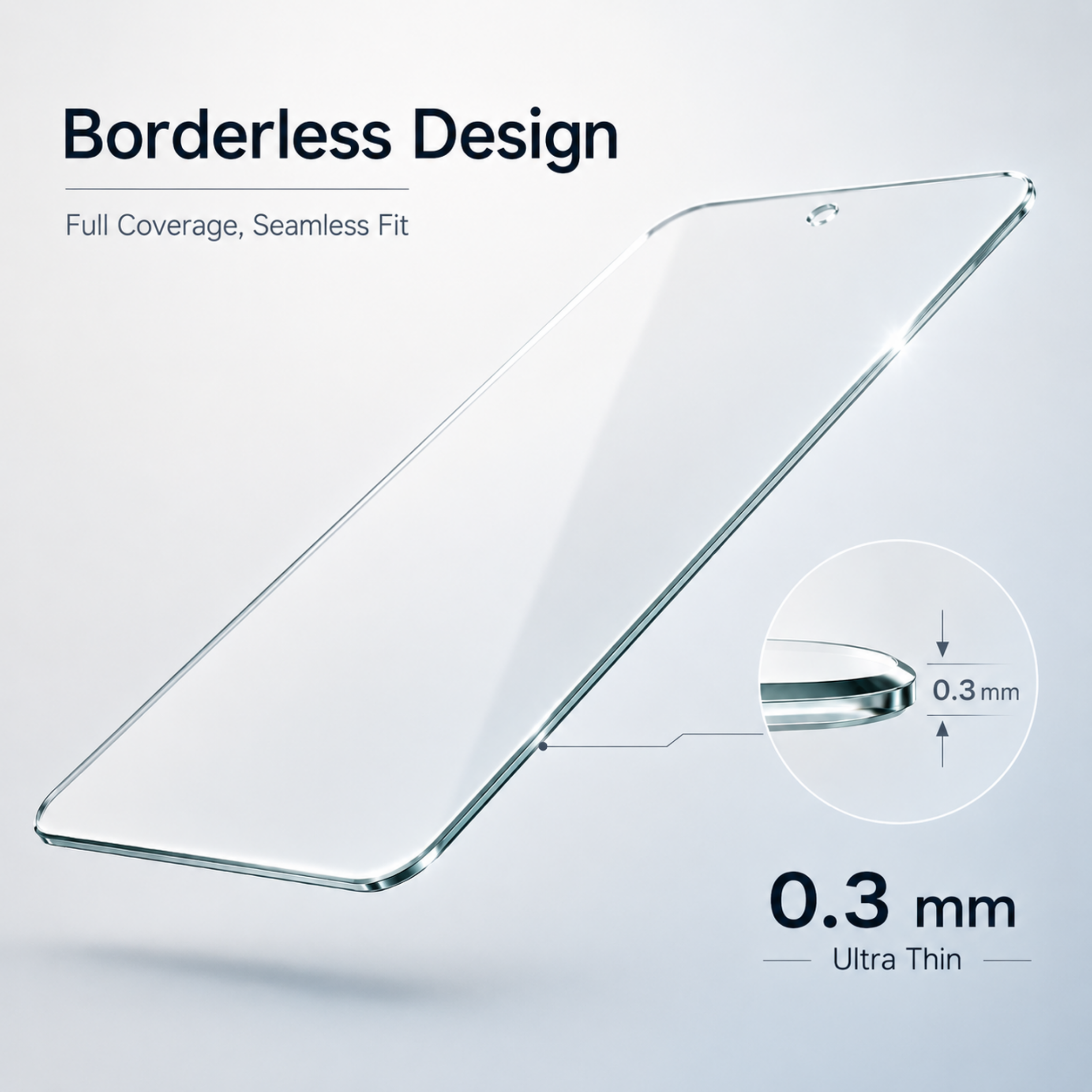 Premium Borderless Tempered Glass For Vivo V60 Lite