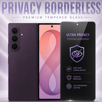 Borderless Privacy Tempered Glass for Samsung Z Fold 7