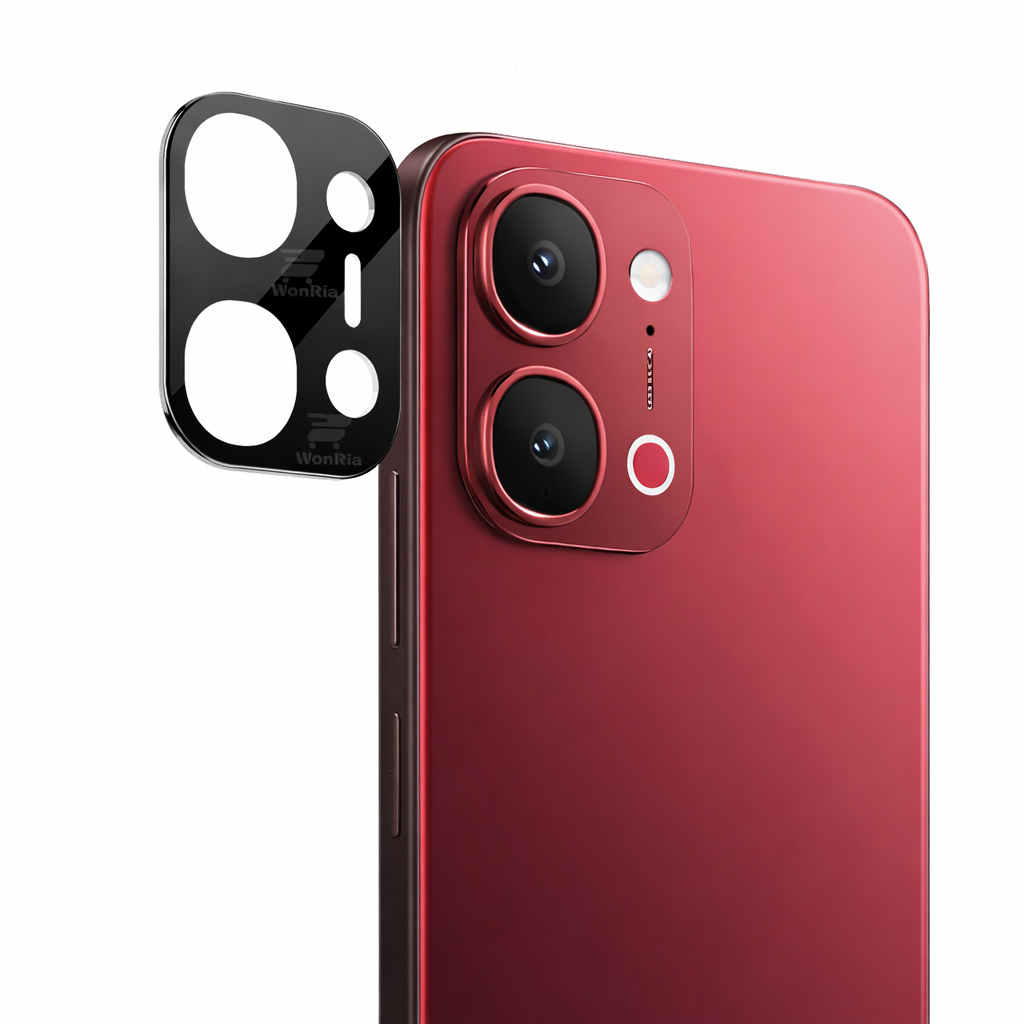 Vivo T5x Camera Lens Protector | 9H Tempered Glass with Premium Metal Ring | HD Clear Invisible Fit | Scratch Resistant