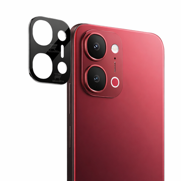 Vivo T5x Camera Lens Protector | 9H Tempered Glass with Premium Metal Ring | HD Clear Invisible Fit | Scratch Resistant