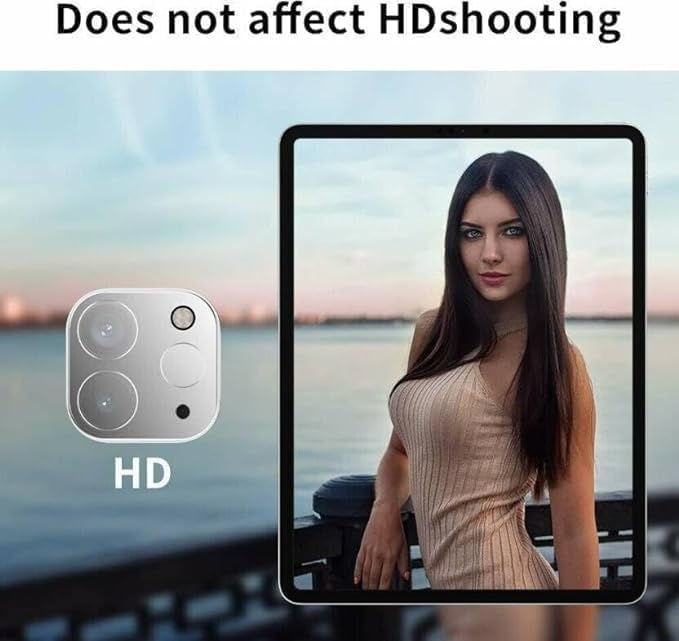 Vivo Y31D Camera Lens Protector | 9H Tempered Glass with Premium Metal Ring | HD Clear Invisible Fit | Scratch Resistant
