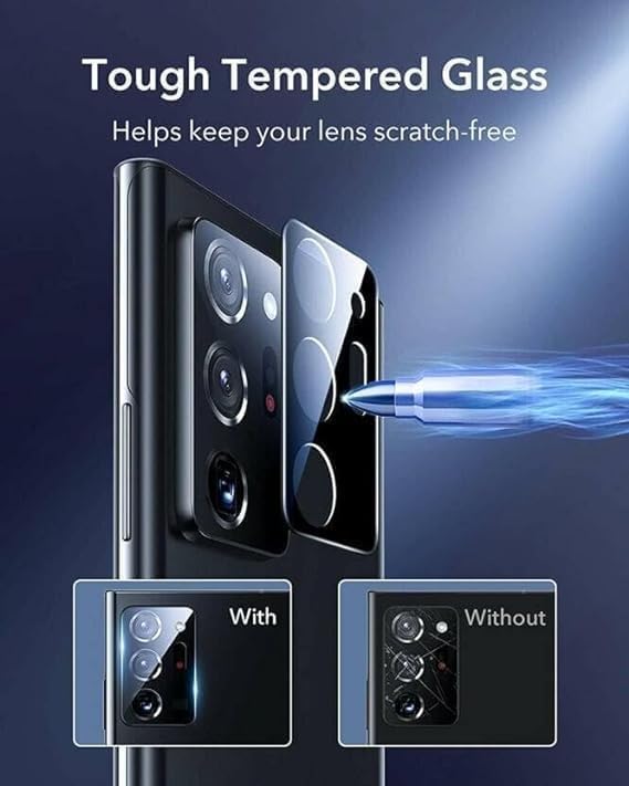 Vivo Y31D Camera Lens Protector | 9H Tempered Glass with Premium Metal Ring | HD Clear Invisible Fit | Scratch Resistant
