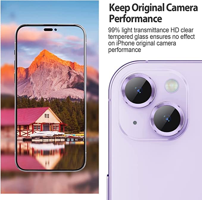 Premium Camera Metal Ring Lens Protector For iPhone 14