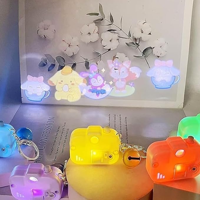Mini Cartoon Projector Camera Keychain Toy for Kids(ASSORTED)-Pack of 1