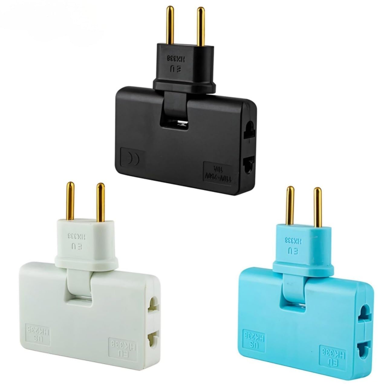 3 in 1 -180 Degree Rotatable Mini Slim Outlet Adapter