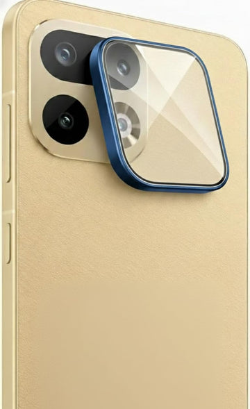 KHR Camera Lens Protector Ring for realme 16 Pro Plus 5G, 9H Tempered Glass & Slim Aluminum Alloy, Ultra HD Clear with Edge to Edge Coverage for Realme 16 Pro Plus 5G (Blue)