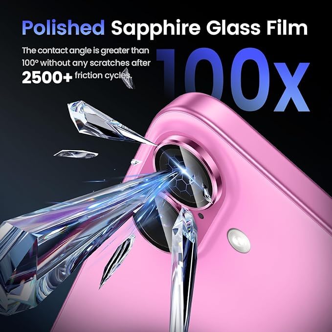 Premium Camera Metal Ring Lens Protector For iPhone 16