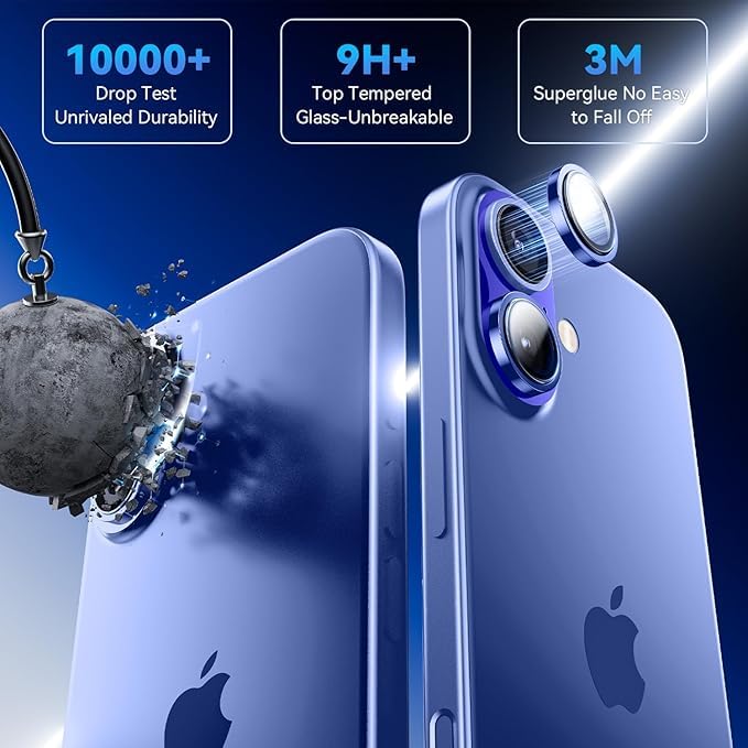 Premium Camera Metal Ring Lens Protector For iPhone 16