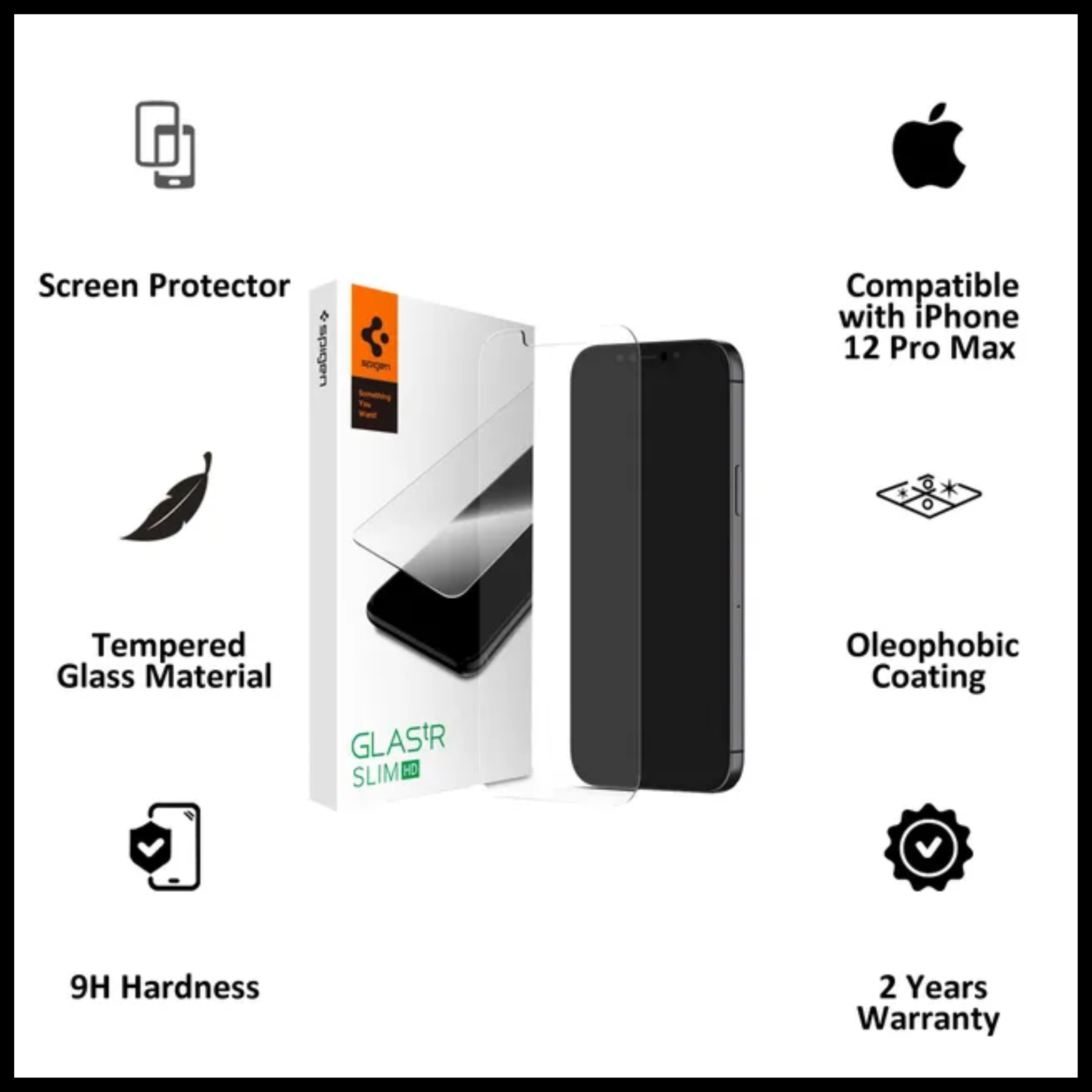 Spigen Glas TR Slim HD Premium Clear Glass Screen Protector For Samsung S24