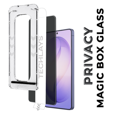 Magic Box Privacy Tempered Glass with Alignment Tray & Nanbo High Aluminium Technology for Google Pixel 9 Pro