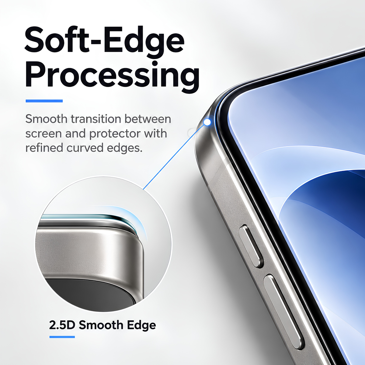 Premium Borderless Tempered Glass For Vivo X200 FE