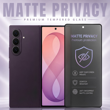 Matte Privacy Tempered Glass Screen Protector For Samsung Z Fold 8 Ultra