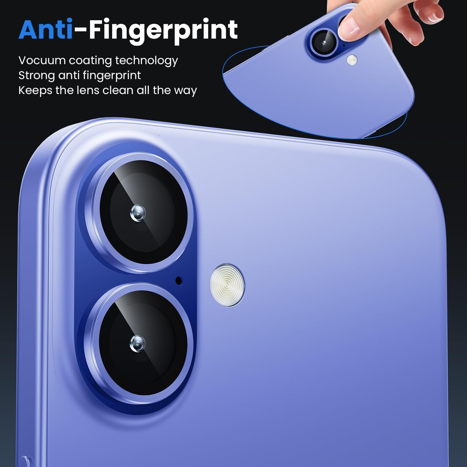 Premium Camera Metal Ring Lens Protector For iPhone 16