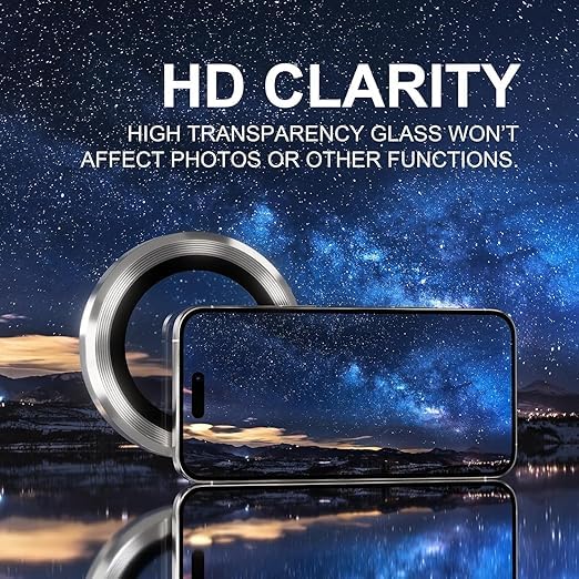 Premium Camera Metal Ring Lens Protector For iPhone 16 Pro