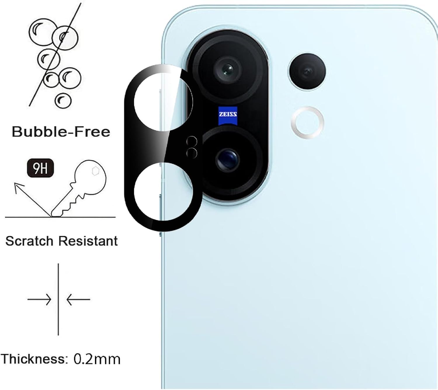 Premium Camera Lens Protector For Vivo X200 FE