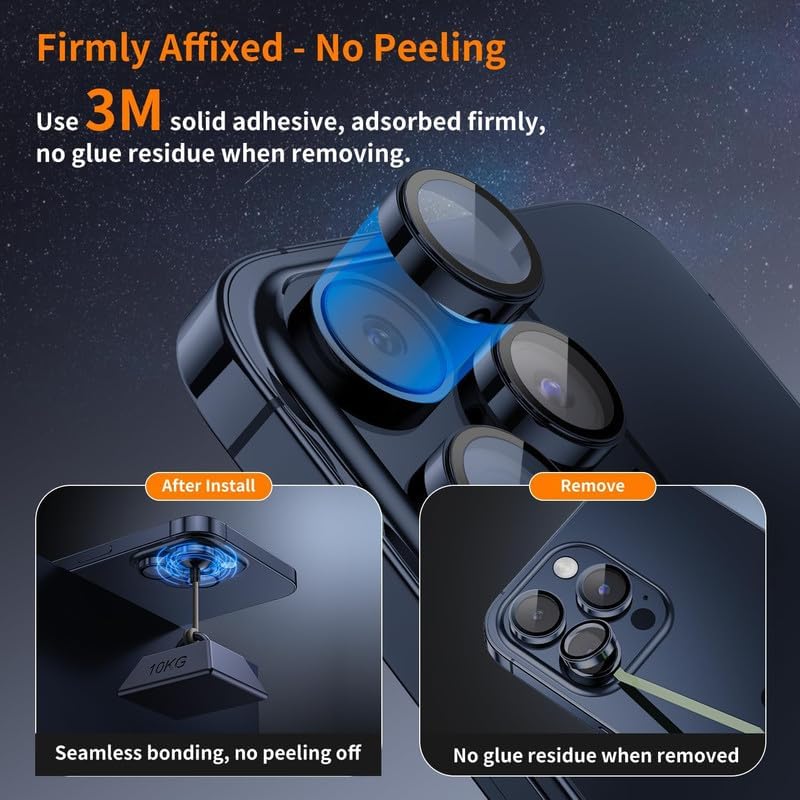 Premium Camera Metal Ring Lens Protector For iPhone 15 Pro