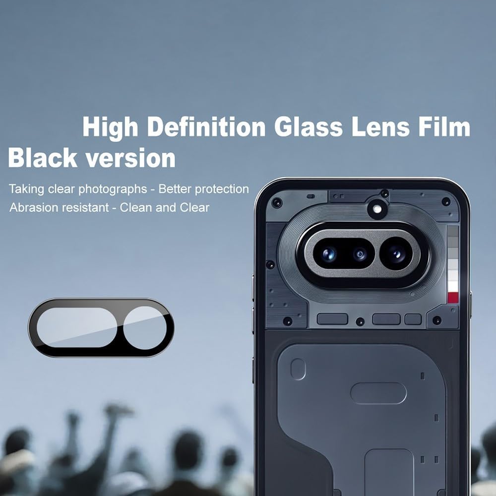 Nothing 4A Camera Lens Protector | 9H Tempered Glass with Premium Metal Ring | HD Clear Invisible Fit | Scratch Resistant
