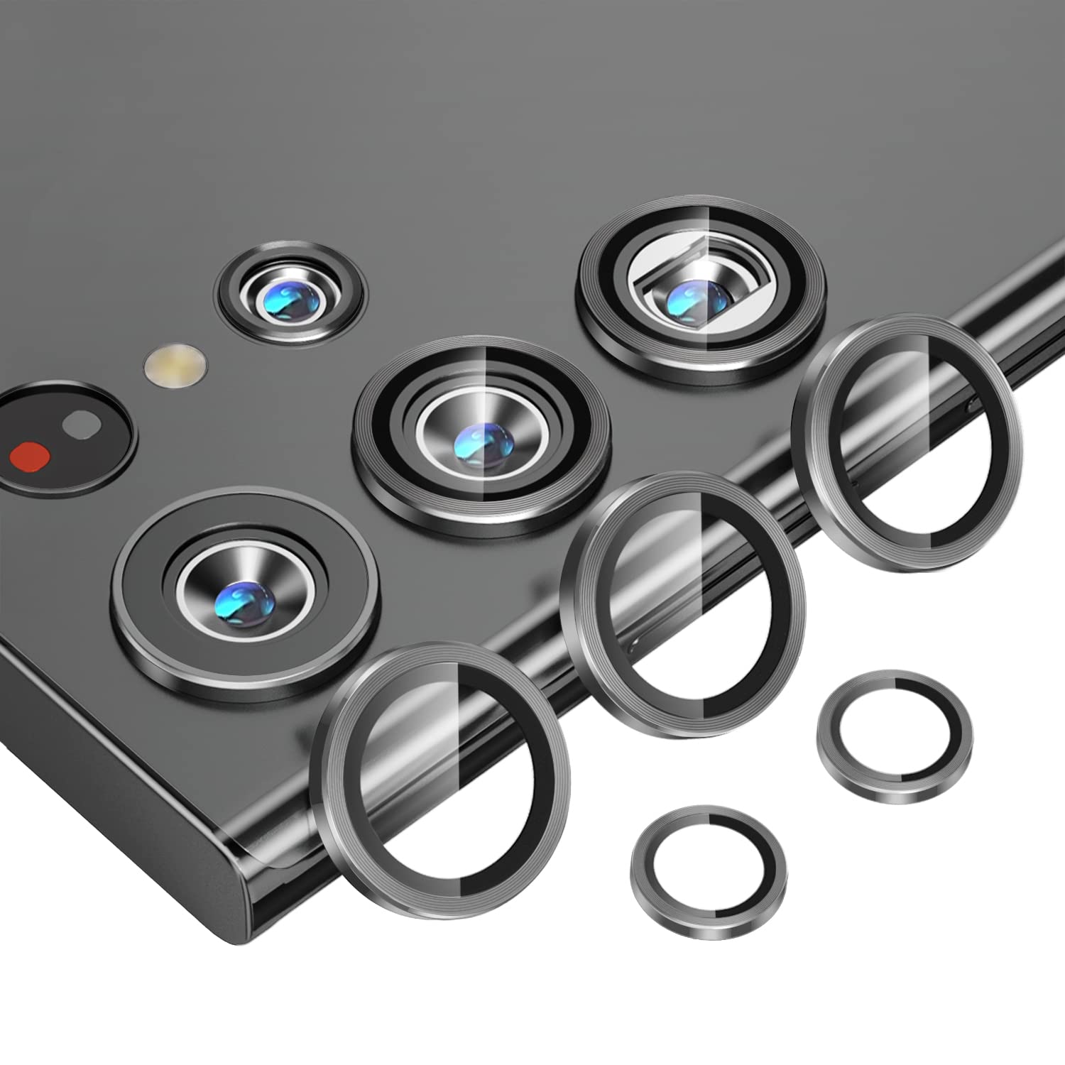 Premium Camera Metal Ring Lens Protector For Samsung S22 Ultra