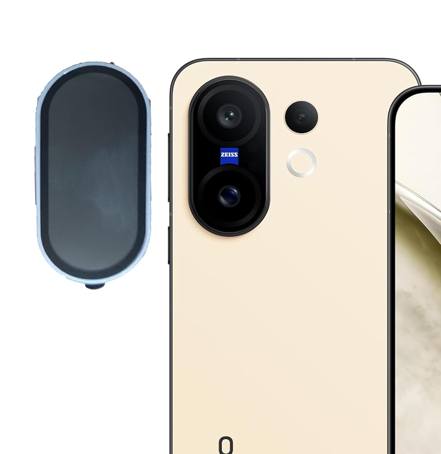 Vivo x200 fe Camera Lens Protector | 9H Tempered Glass with Premium Metal Ring | HD Clear Invisible Fit | Scratch Resistant