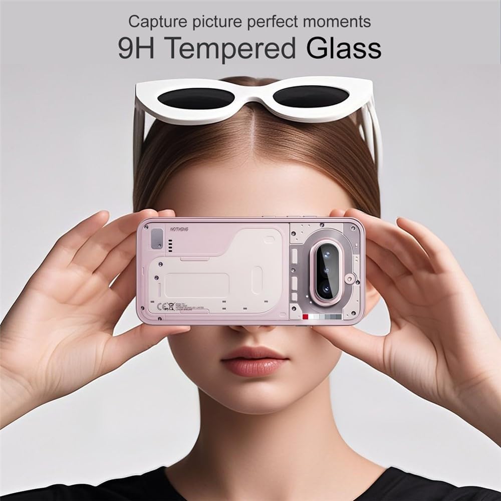 Nothing 4A Camera Lens Protector | 9H Tempered Glass with Premium Metal Ring | HD Clear Invisible Fit | Scratch Resistant