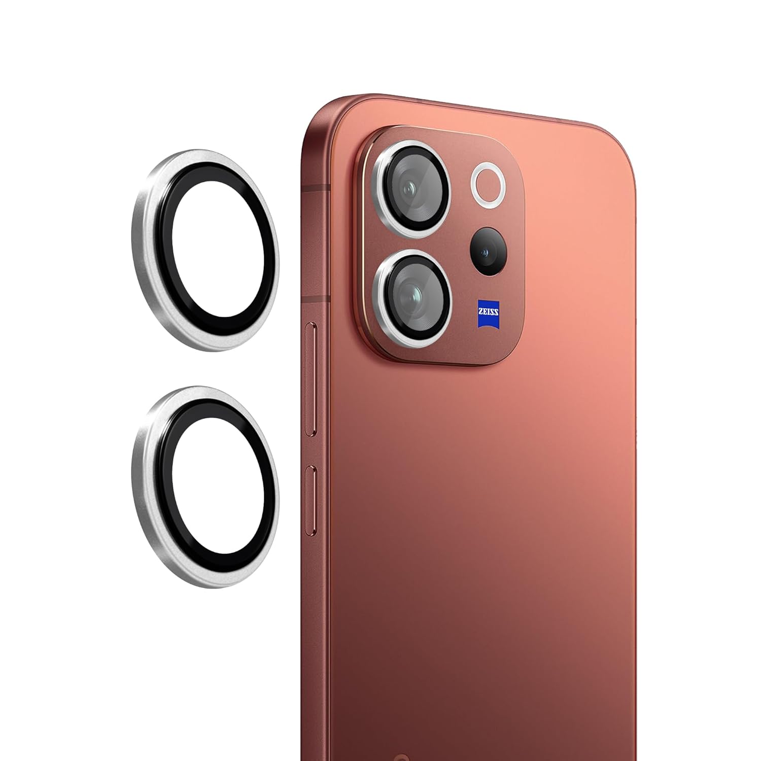 Vivo V70 Elite Camera Lens Protector | 9H Tempered Glass with Premium Metal Ring | HD Clear Invisible Fit | Scratch Resistant