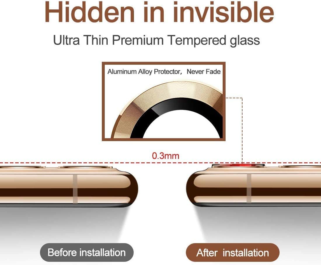 Premium Camera Metal Ring Lens Protector For iPhone 12 Mini