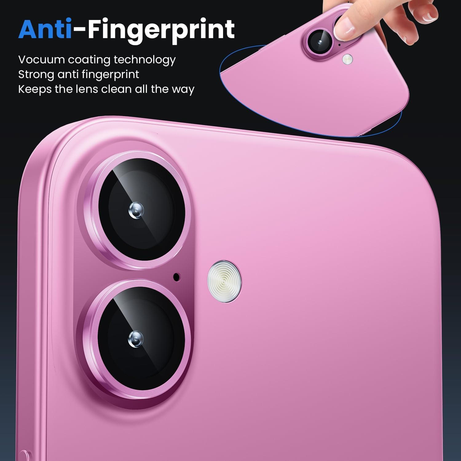 Premium Camera Metal Ring Lens Protector For iPhone 16