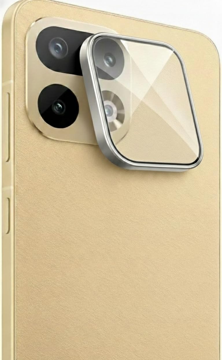 KHR Camera Lens Protector Ring for realme 16 Pro Plus 5G, 9H Tempered Glass & Slim Aluminum Alloy, Ultra HD Clear with Edge to Edge Coverage for Realme 16 Pro Plus 5G (Blue)