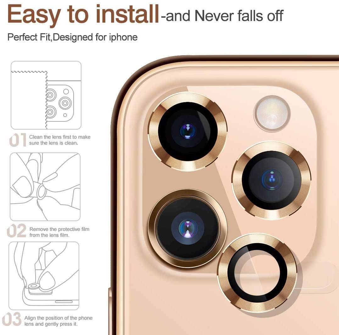 Premium Camera Metal Ring Lens Protector For iPhone 12 Mini