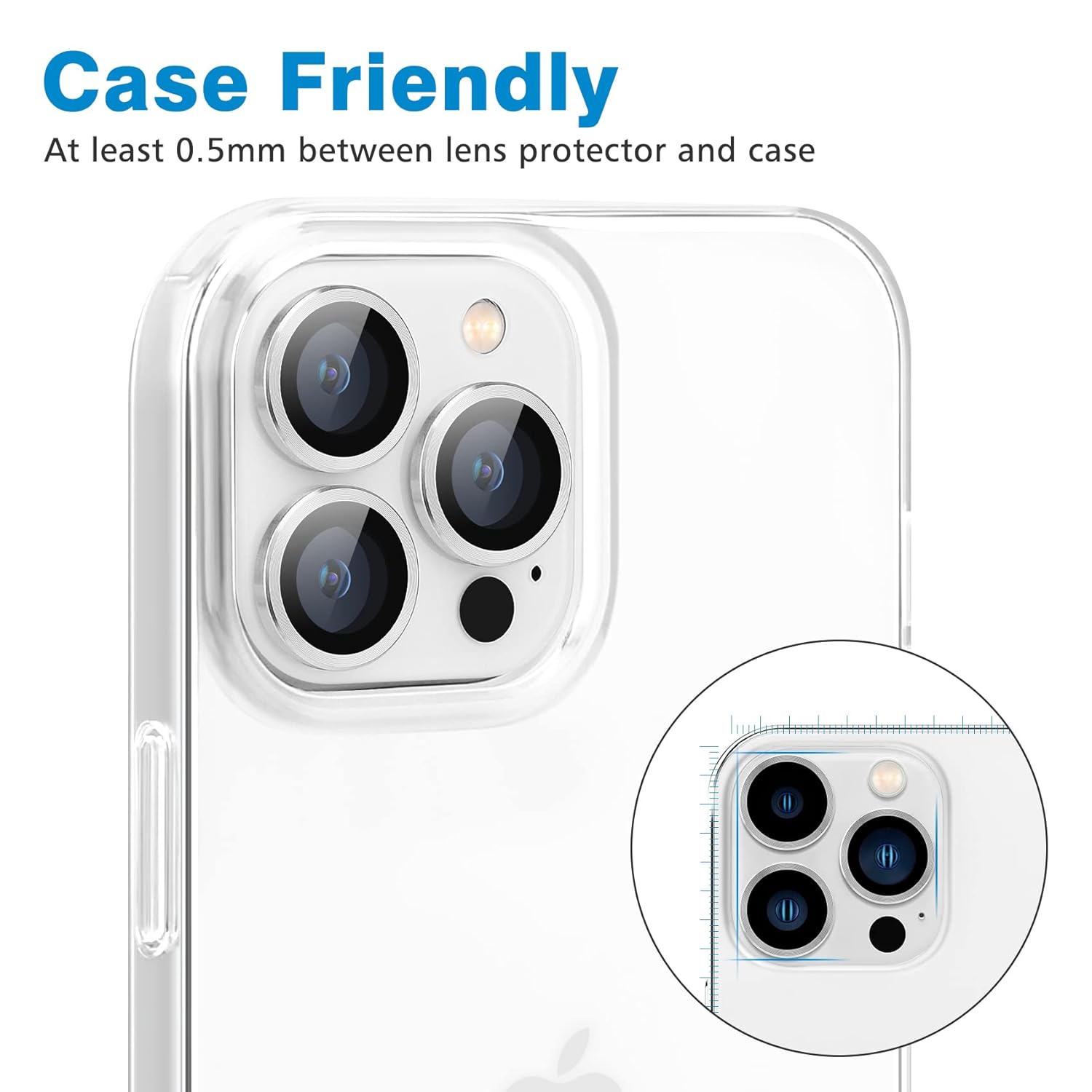 Premium Camera Metal Ring Lens Protector For iPhone 14 Pro Max
