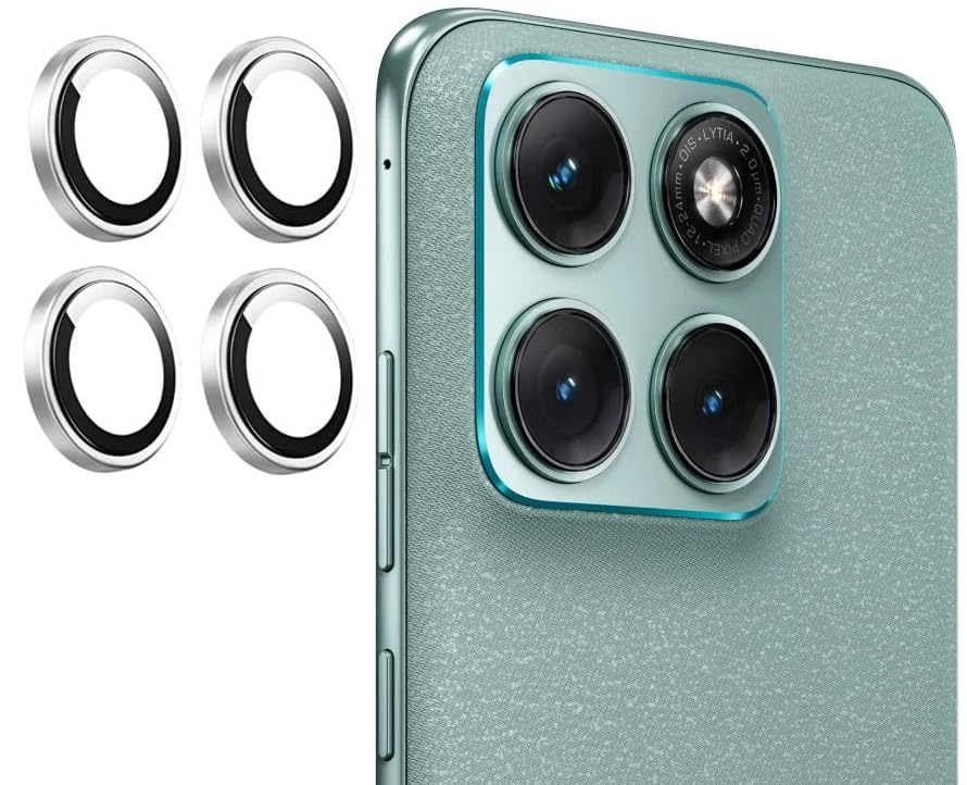 Motorola Edge 70 Fusion Camera Lens Protector | 9H Tempered Glass with Premium Metal Ring | HD Clear Invisible Fit | Scratch Resistant