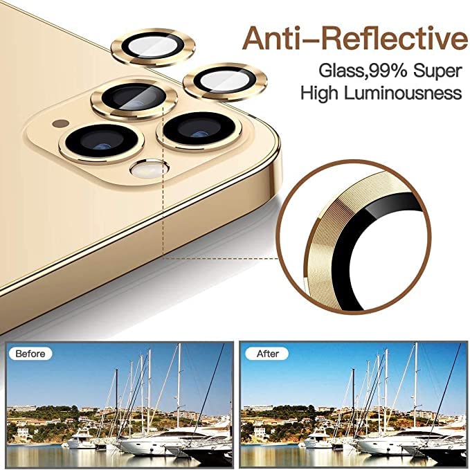 Premium Camera Metal Ring Lens Protector For iPhone 13 Mini